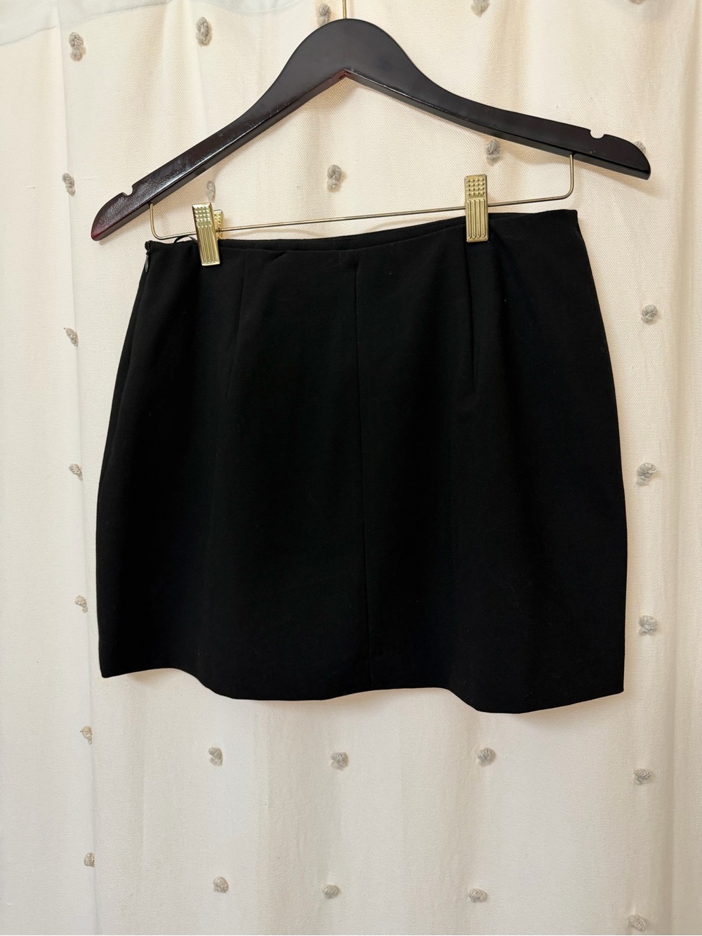 Zara Black Pleated Front Mini Skort - Picture 4 of 7